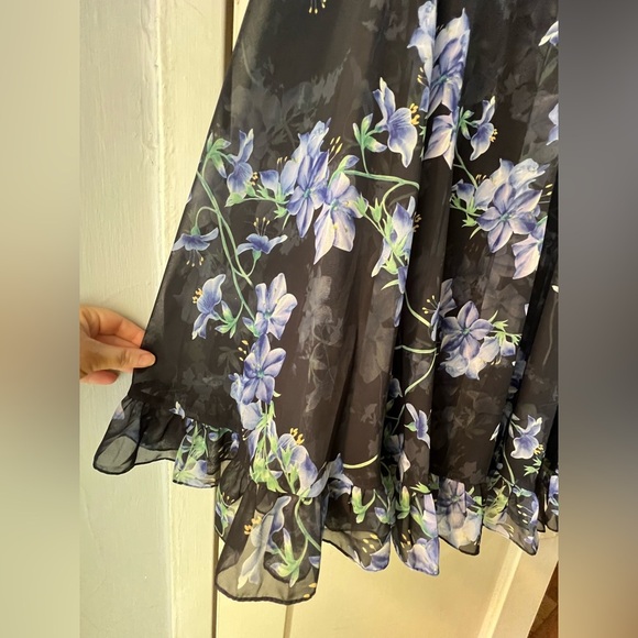 NWT Ieena for MAC DUGGAL Floral Cape Mini Shift Dress 4 - Picture 11 of 16